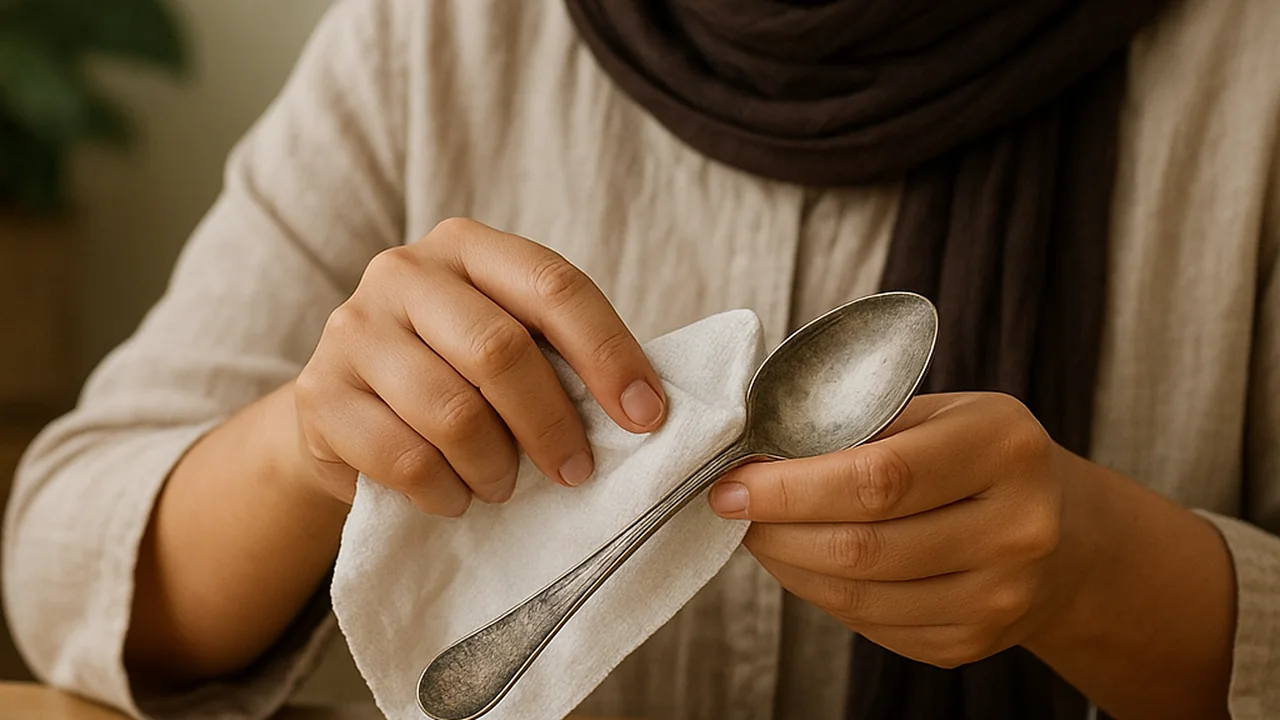 اکسید کردن نقره با مواد خانگی؛ ۸ روش ساده و کم‌هزینه برای بازگرداندن درخشش