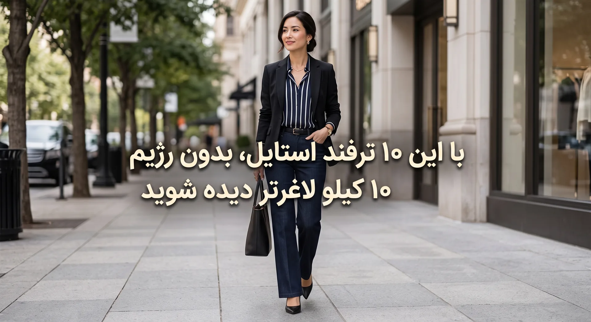 با این ۱۰ ترفند استایل، بدون رژیم ۱۰ کیلو لاغرتر دیده شوید