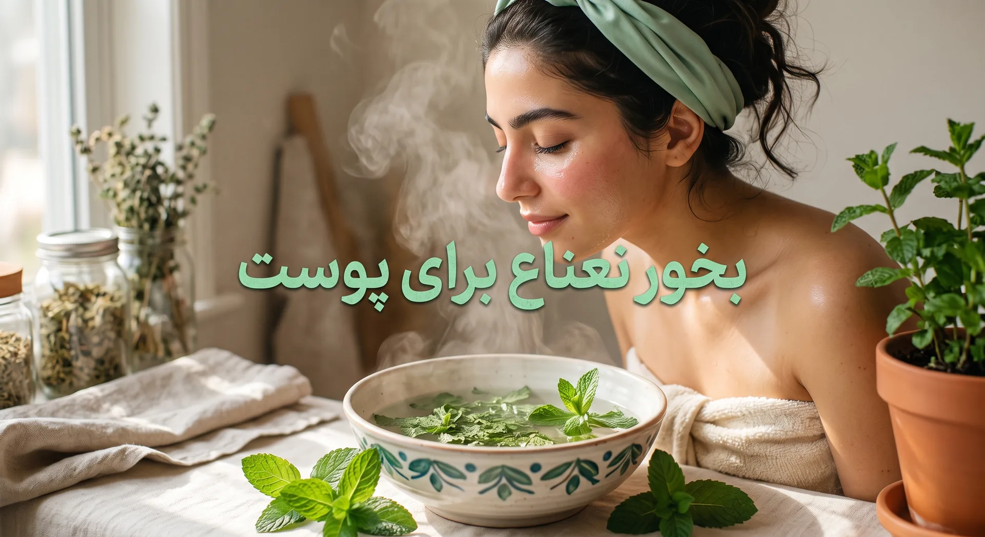 بخور نعناع برای پوست