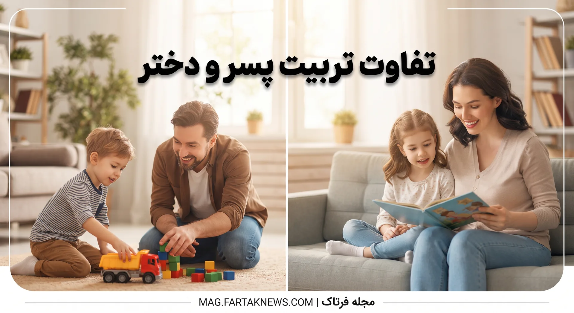 تفاوت تربیت پسر و دختر