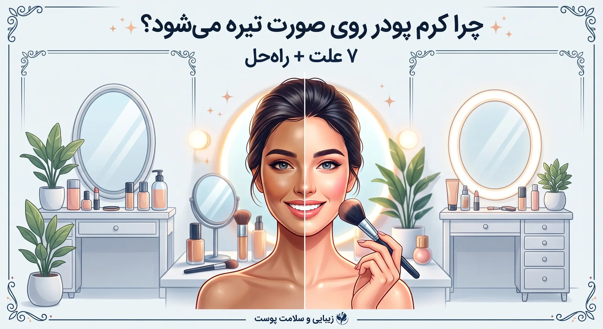 تیره شدن کرم پودر