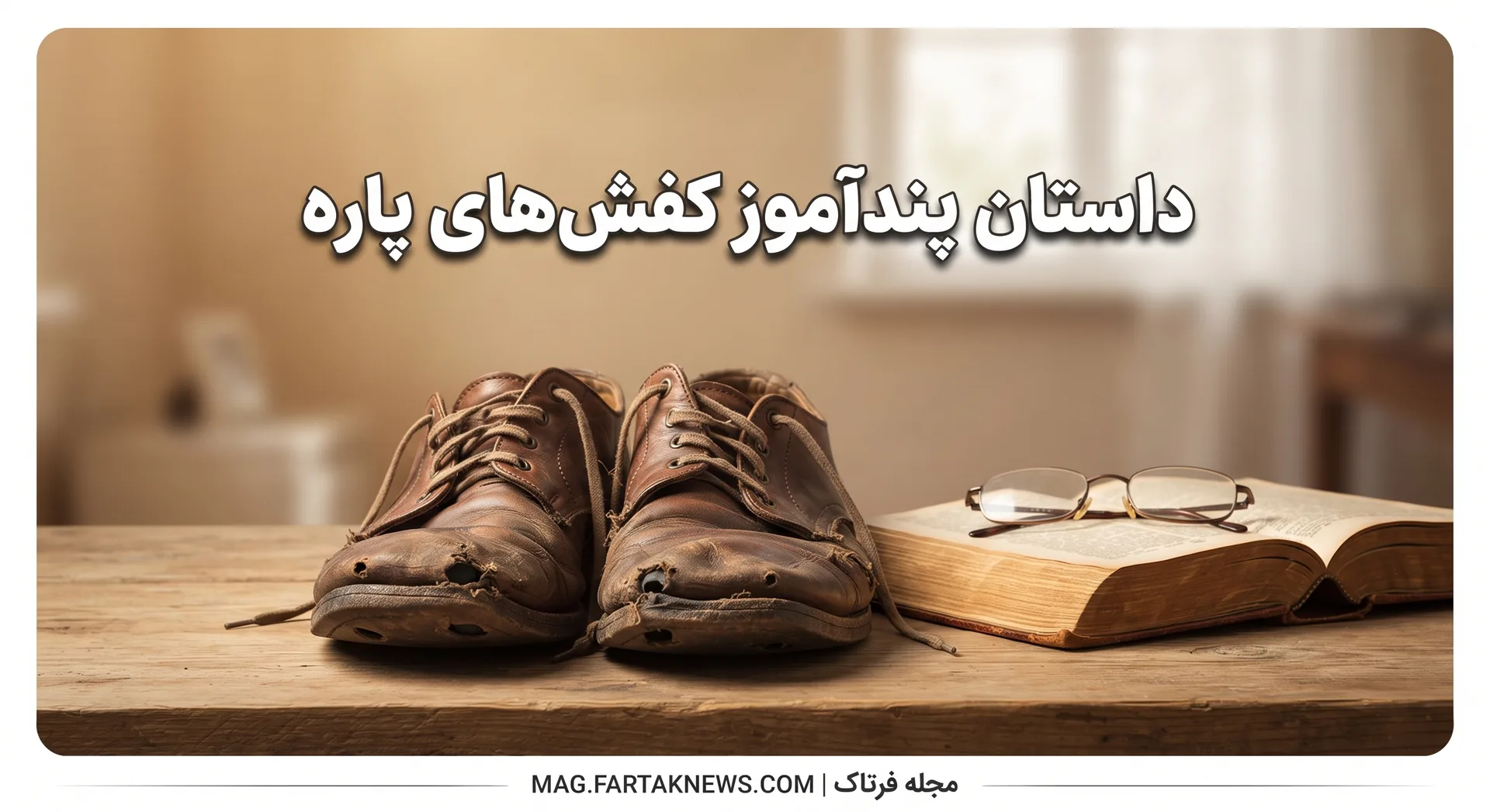 داستان پندآموز کفش‌های پاره