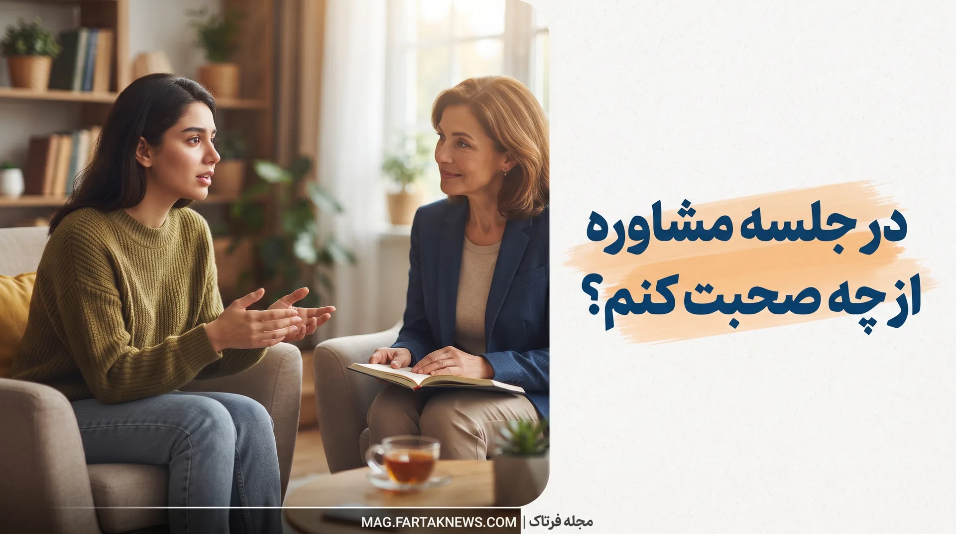 در جلسه مشاوره از چه صحبت کنم؟ 