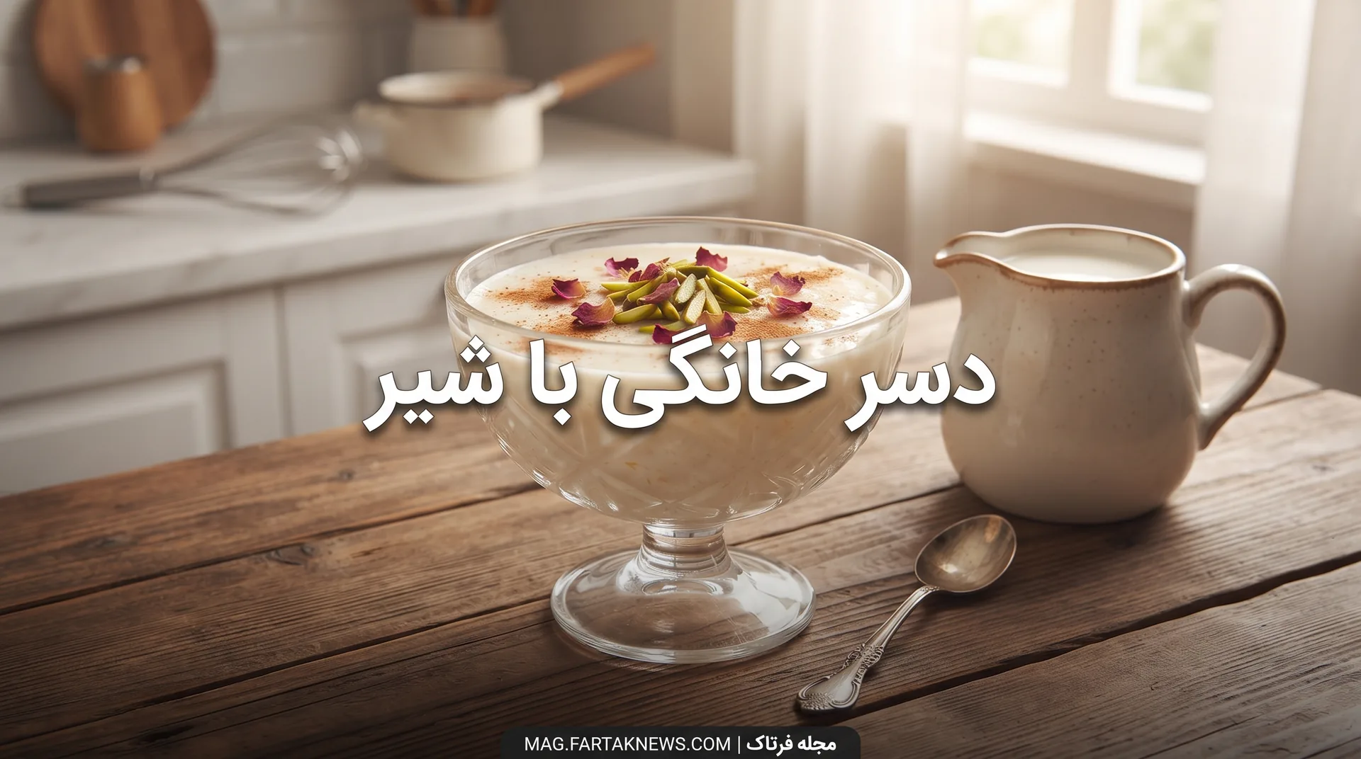 دسر خانگی با شیر