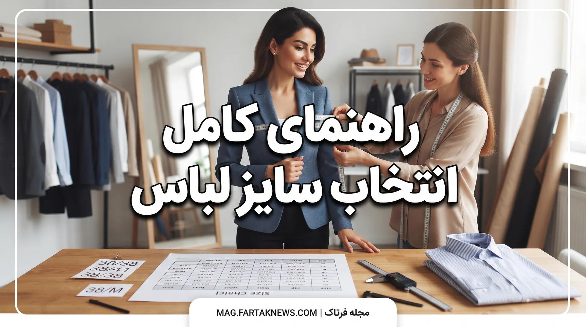راهنمای کامل انتخاب سایز لباس
