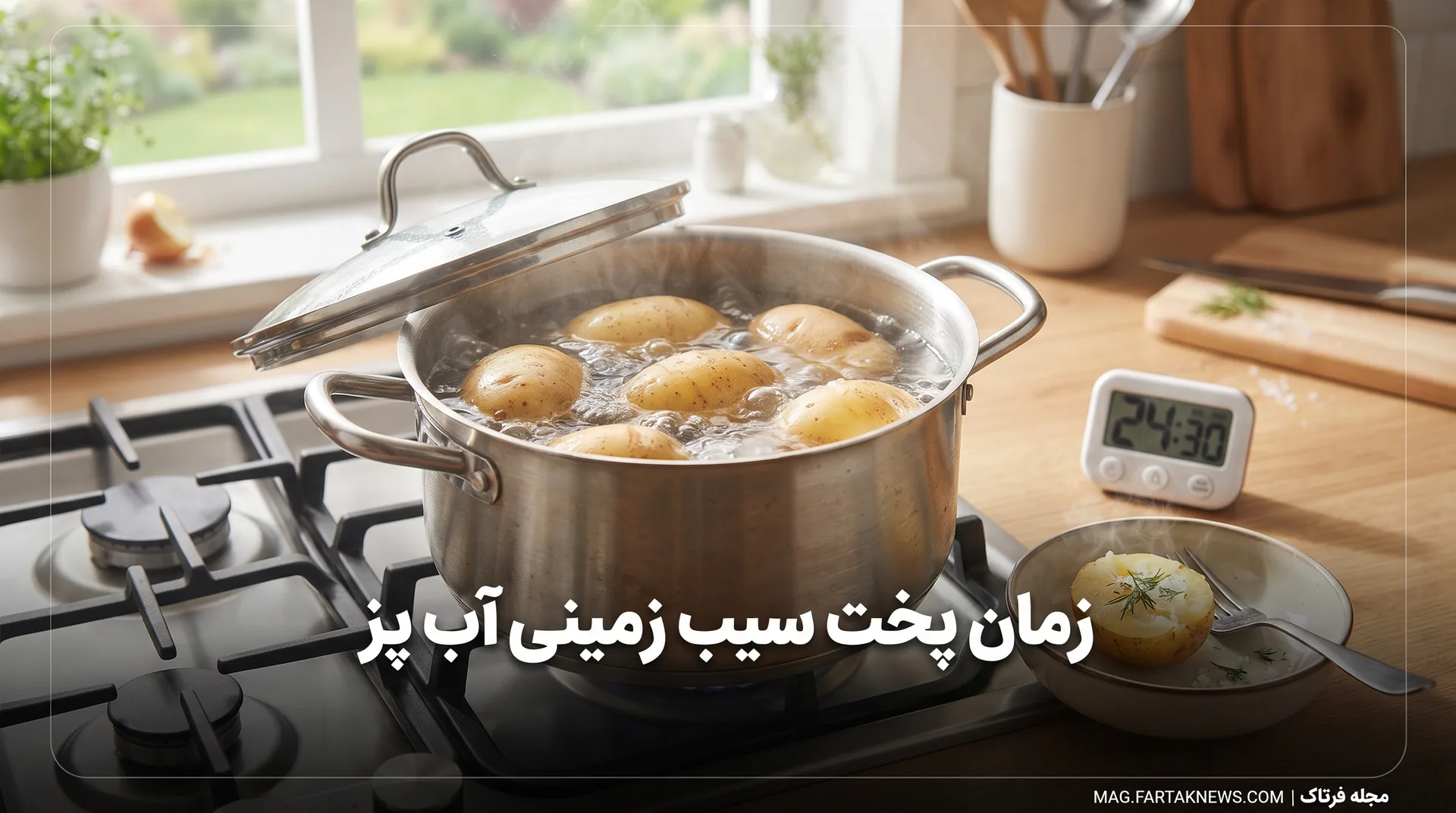 زمان پخت سیب زمینی آب پز