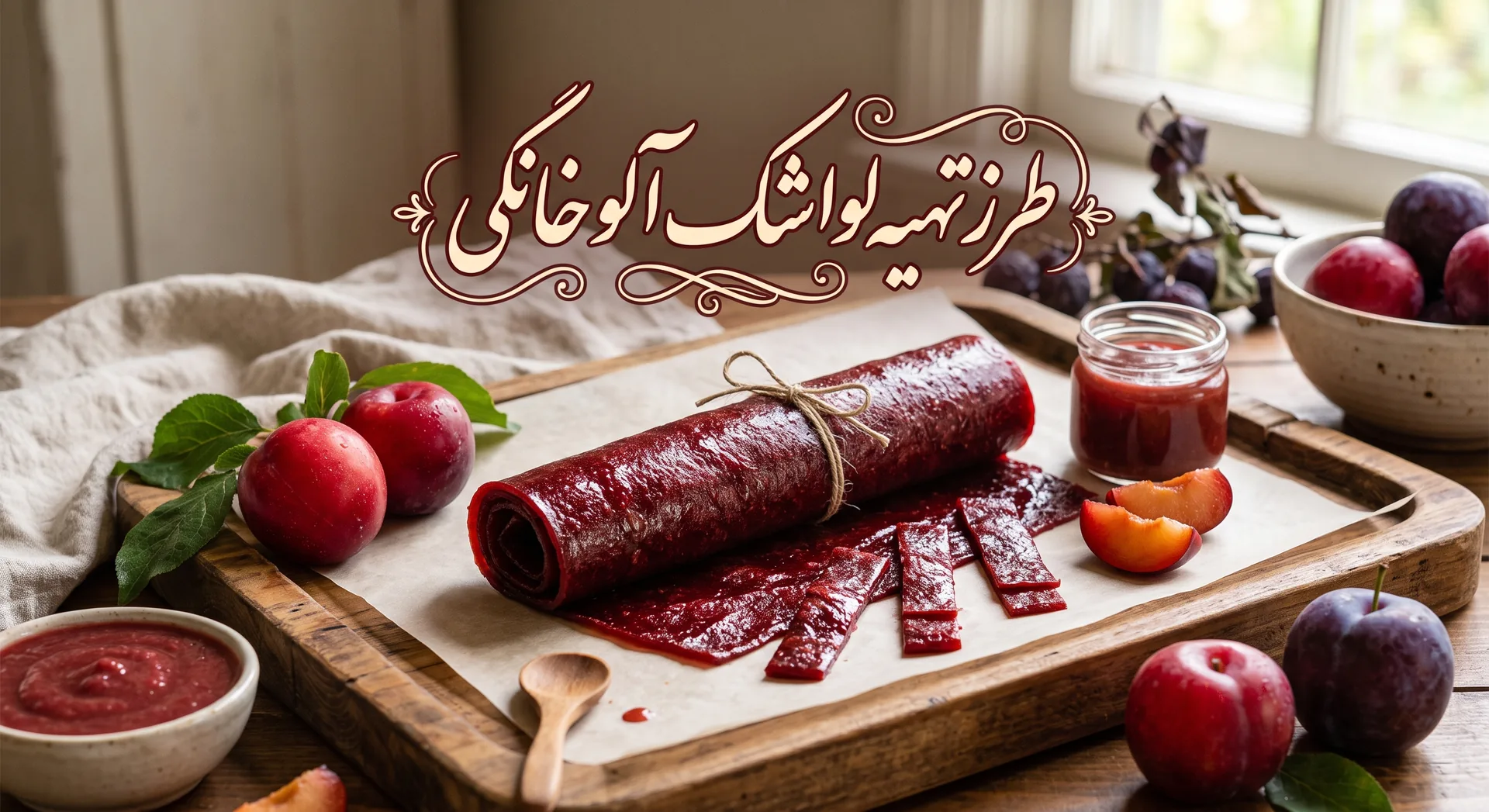 طرز تهیه لواشک آلو خانگی