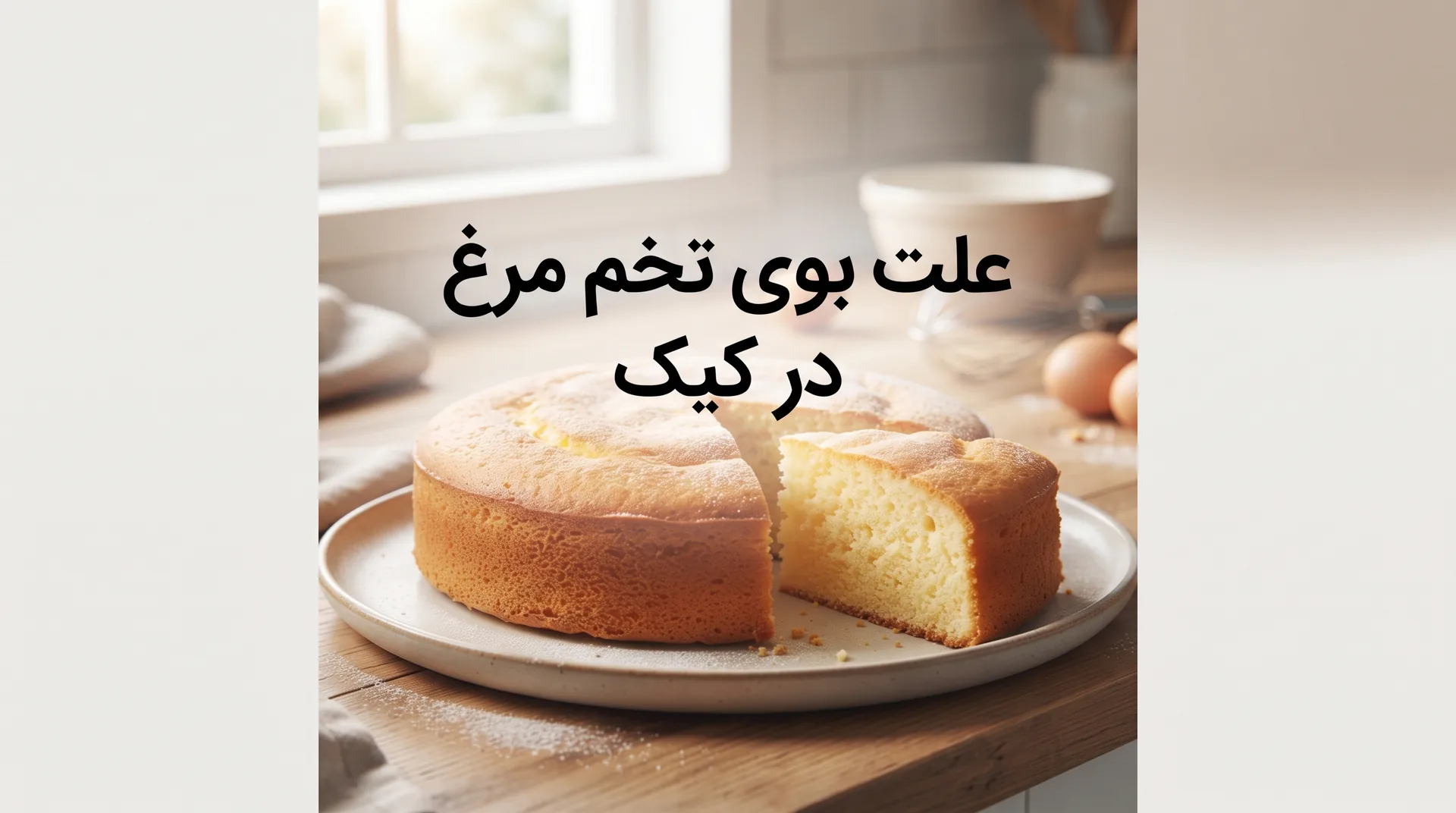 علت بوی تخم مرغ در کیک