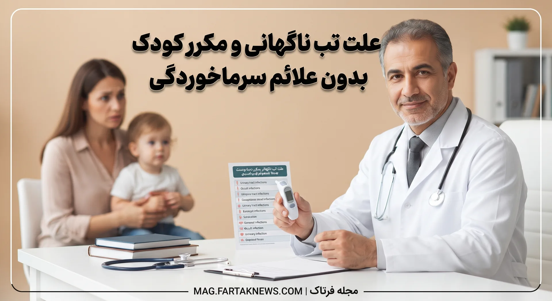علت تب ناگهانی و مکرر کودک بدون علائم سرماخوردگی
