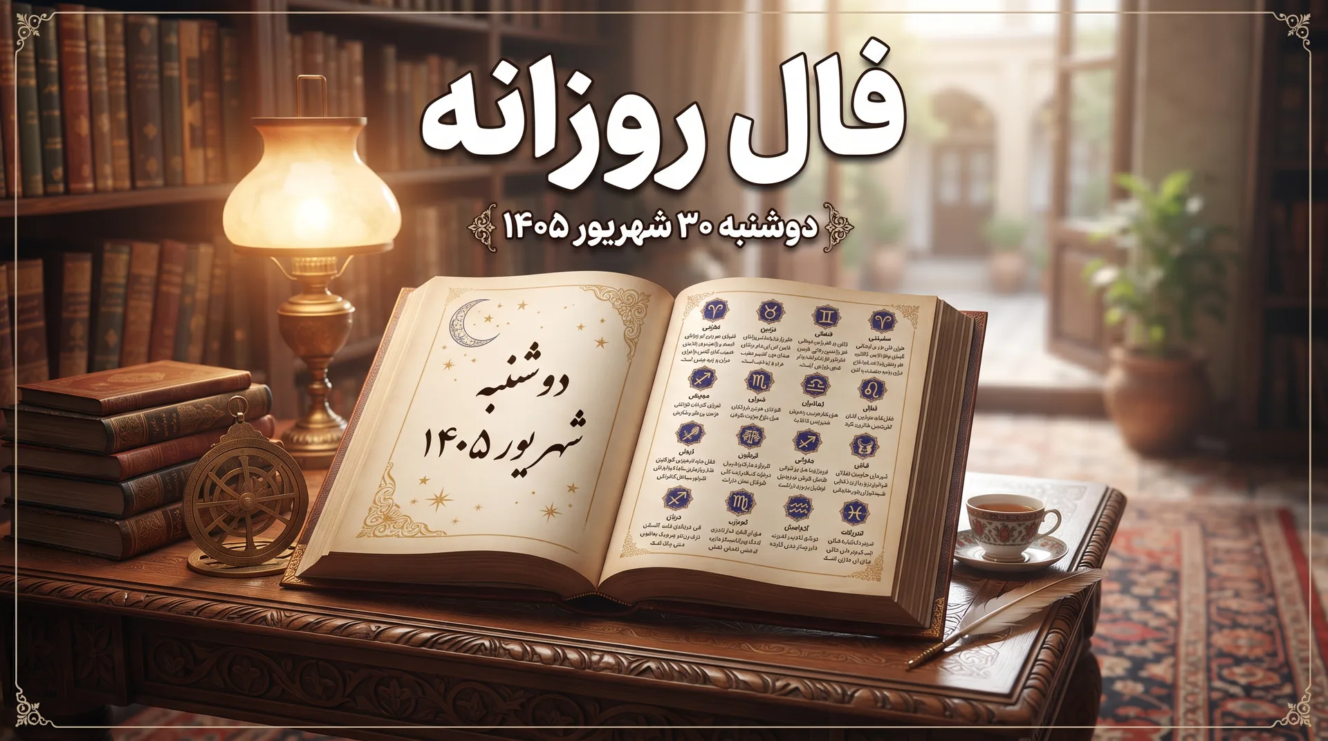 فال روزانه دوشنبه ۳۰ شهریور ۱۴۰۵