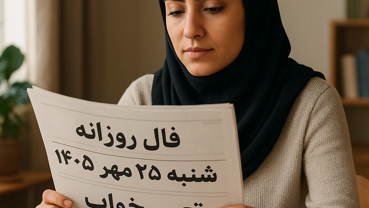 فال روزانه شنبه ۲۵ مهر ۱۴۰۵؛ پیش‌بینی روزانه برای متولدین هر ماه