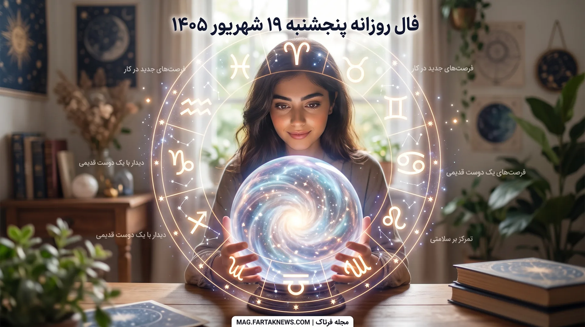 فال روزانه پنجشنبه ۱۹ شهریور ۱۴۰۵