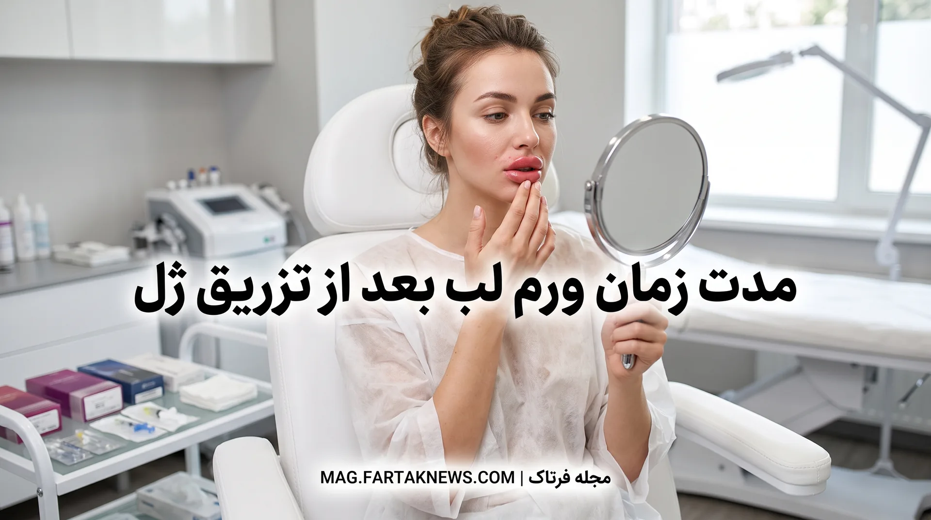 مدت زمان ورم لب بعد از تزریق ژل