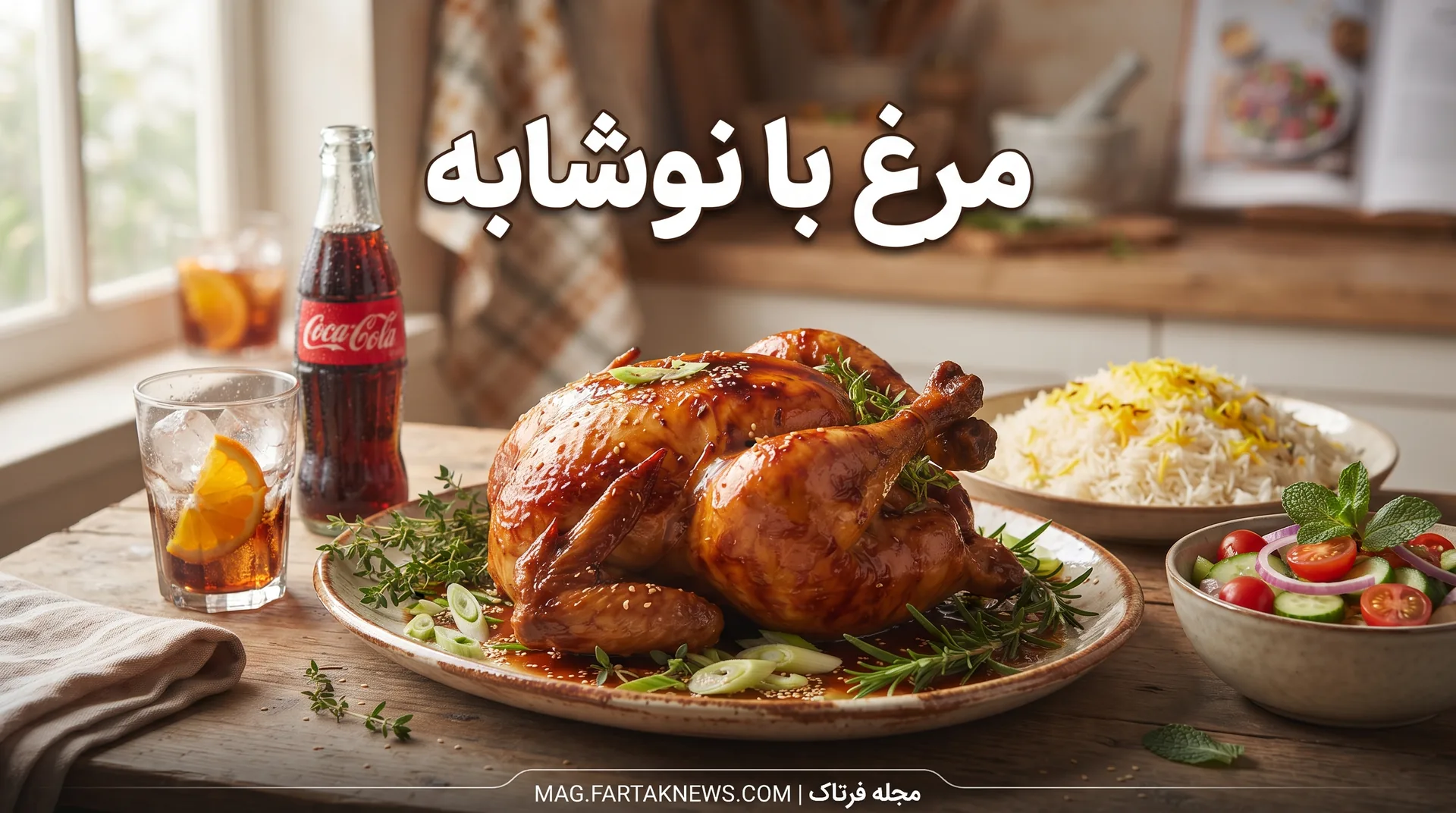مرغ با نوشابه