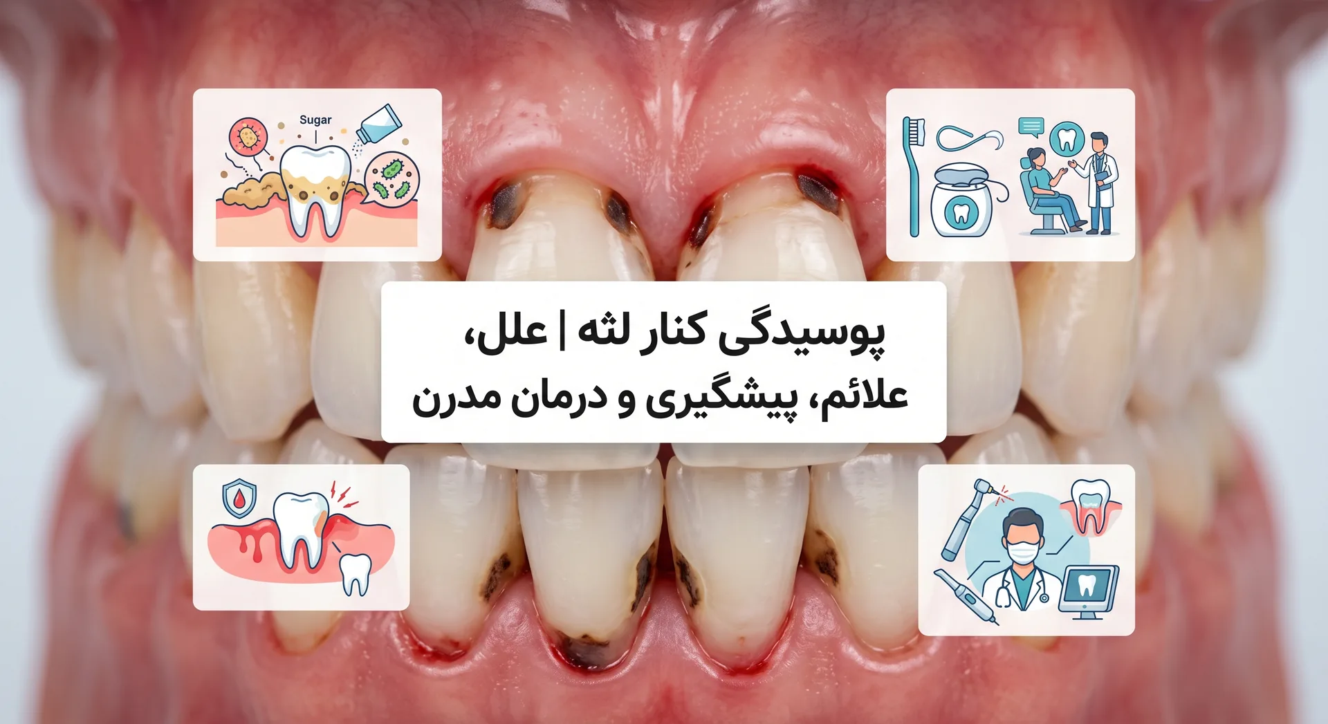 پوسیدگی کنار لثه