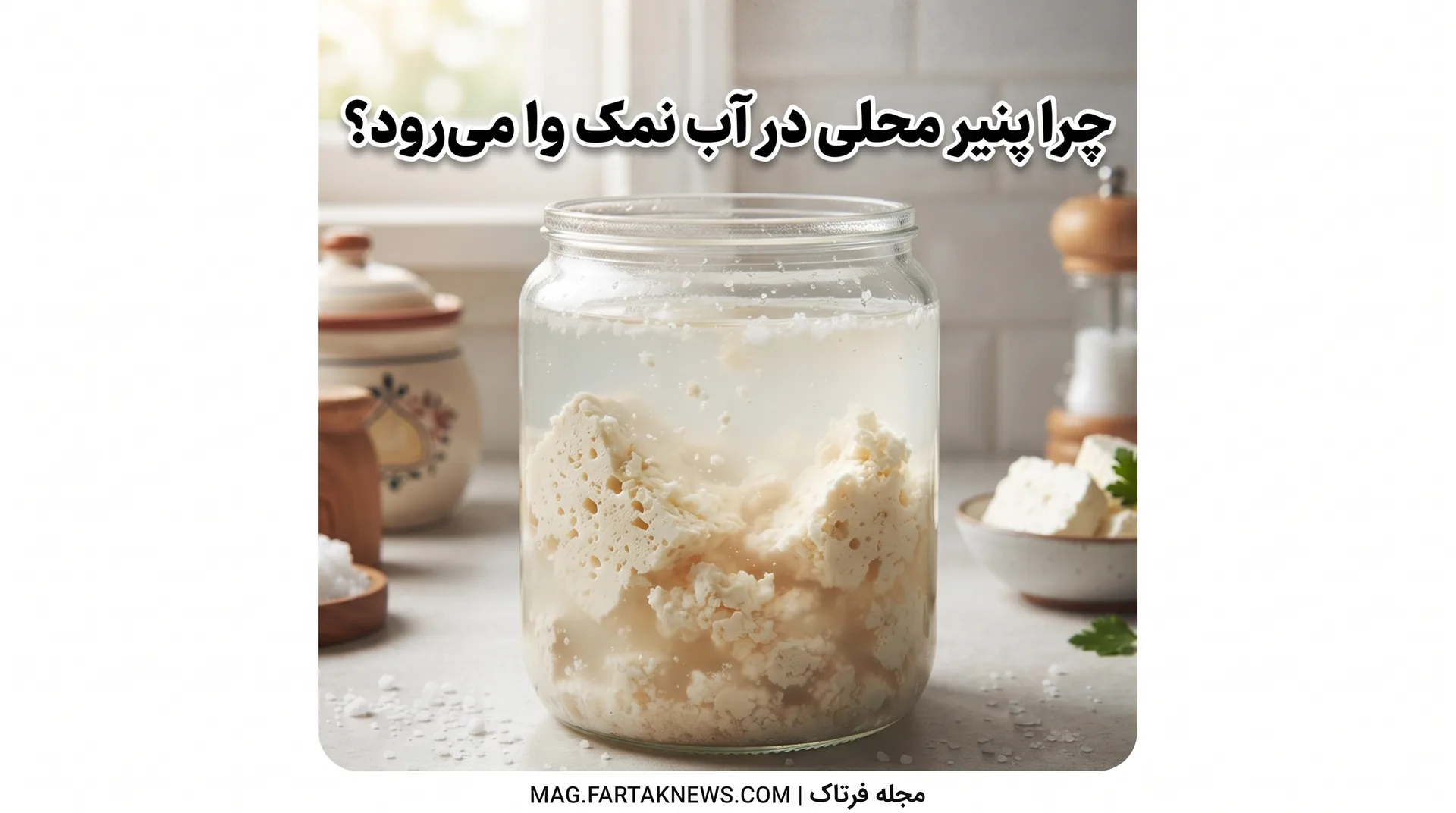 چرا پنیر محلی در آب نمک وا می‌رود؟