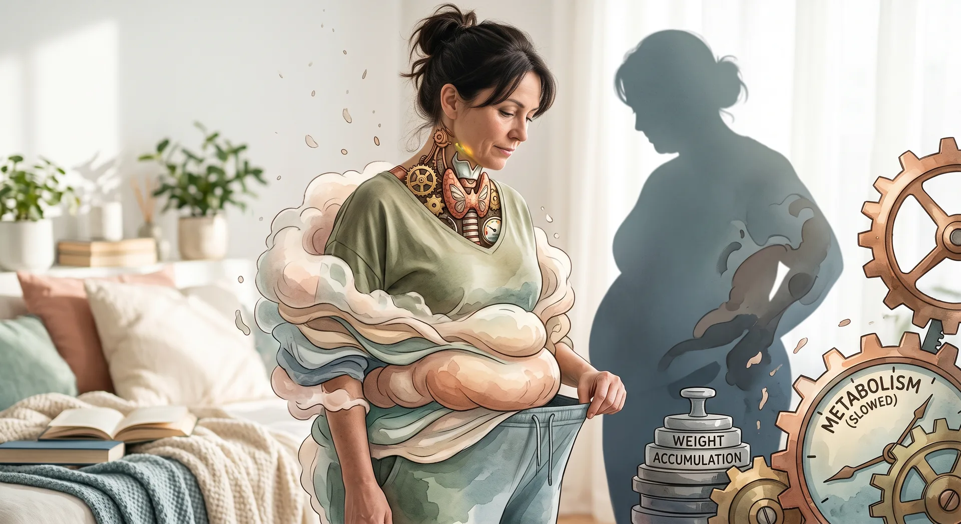 کم کاری تیروئید و افزایش وزن