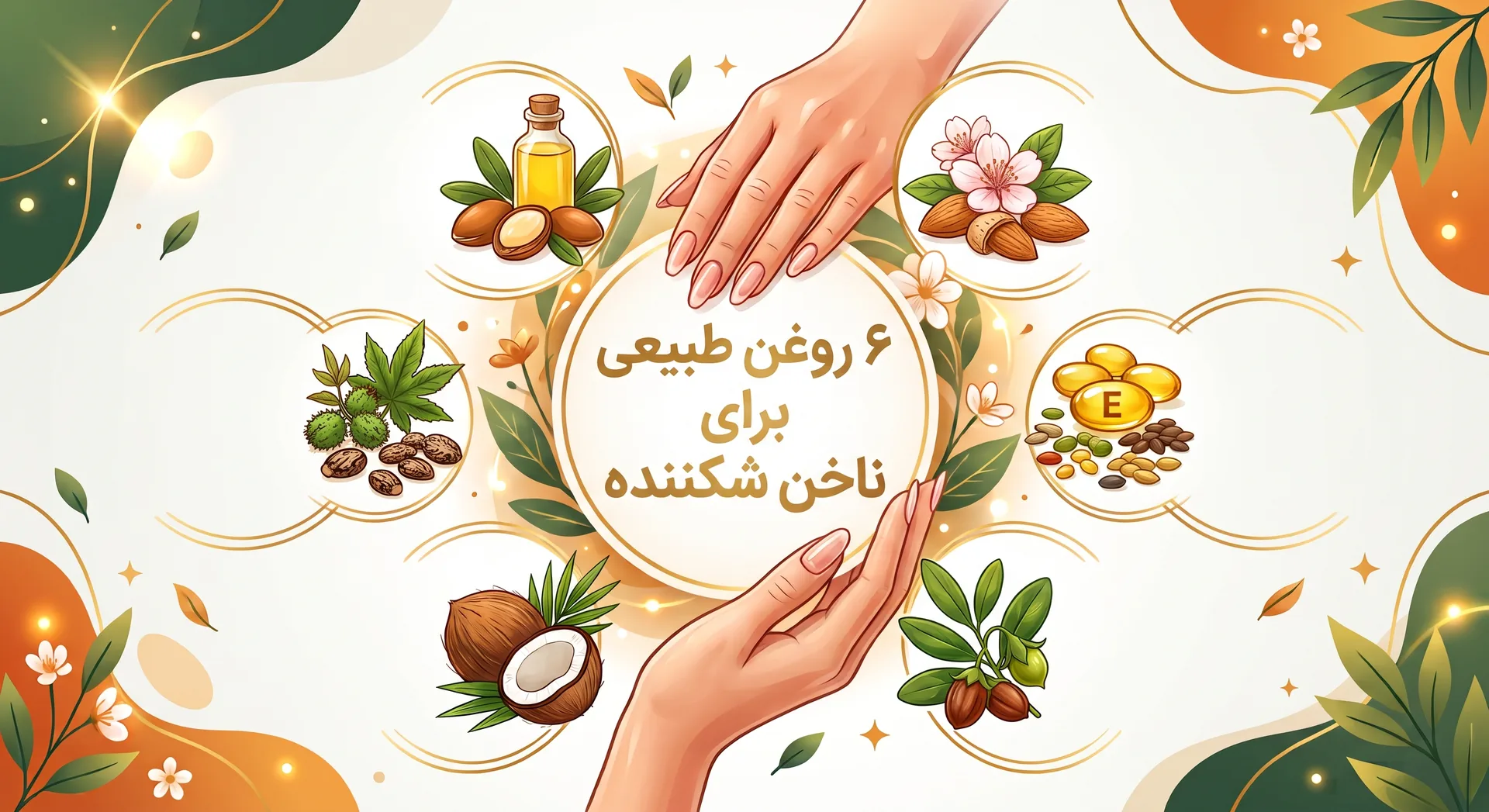 ۶ روغن طبیعی برای ناخن شکننده